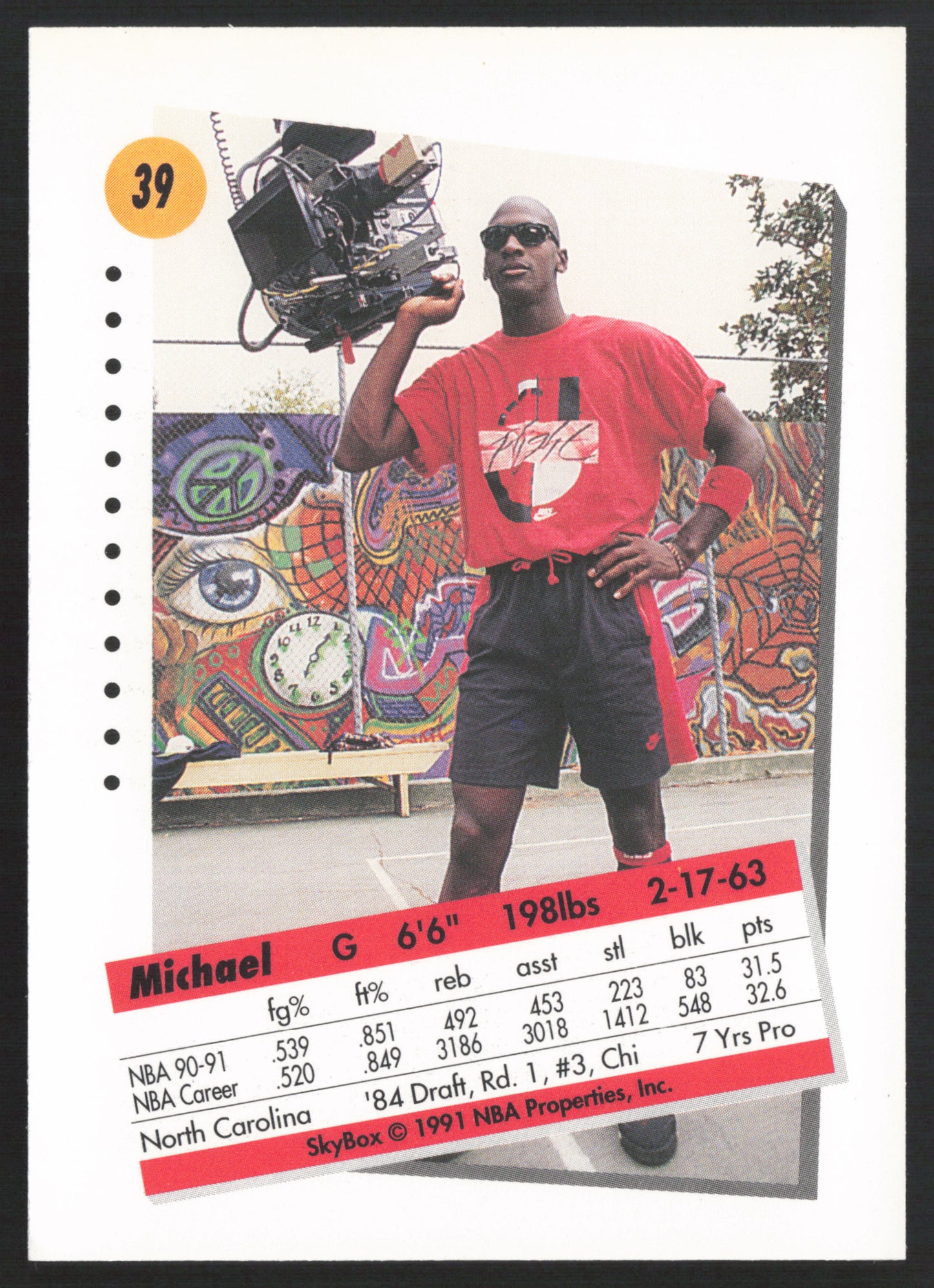 1991-92 SkyBox Michael Jordan Chicago Bulls #39