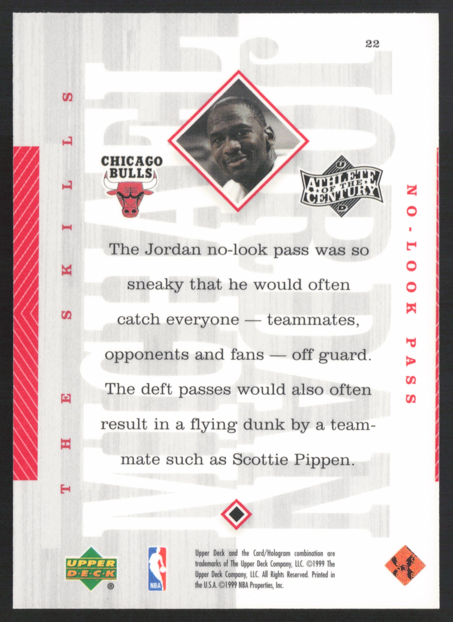 1999 Upper Deck Michael Jordan Athlete of the Century #22 Michael Jordan