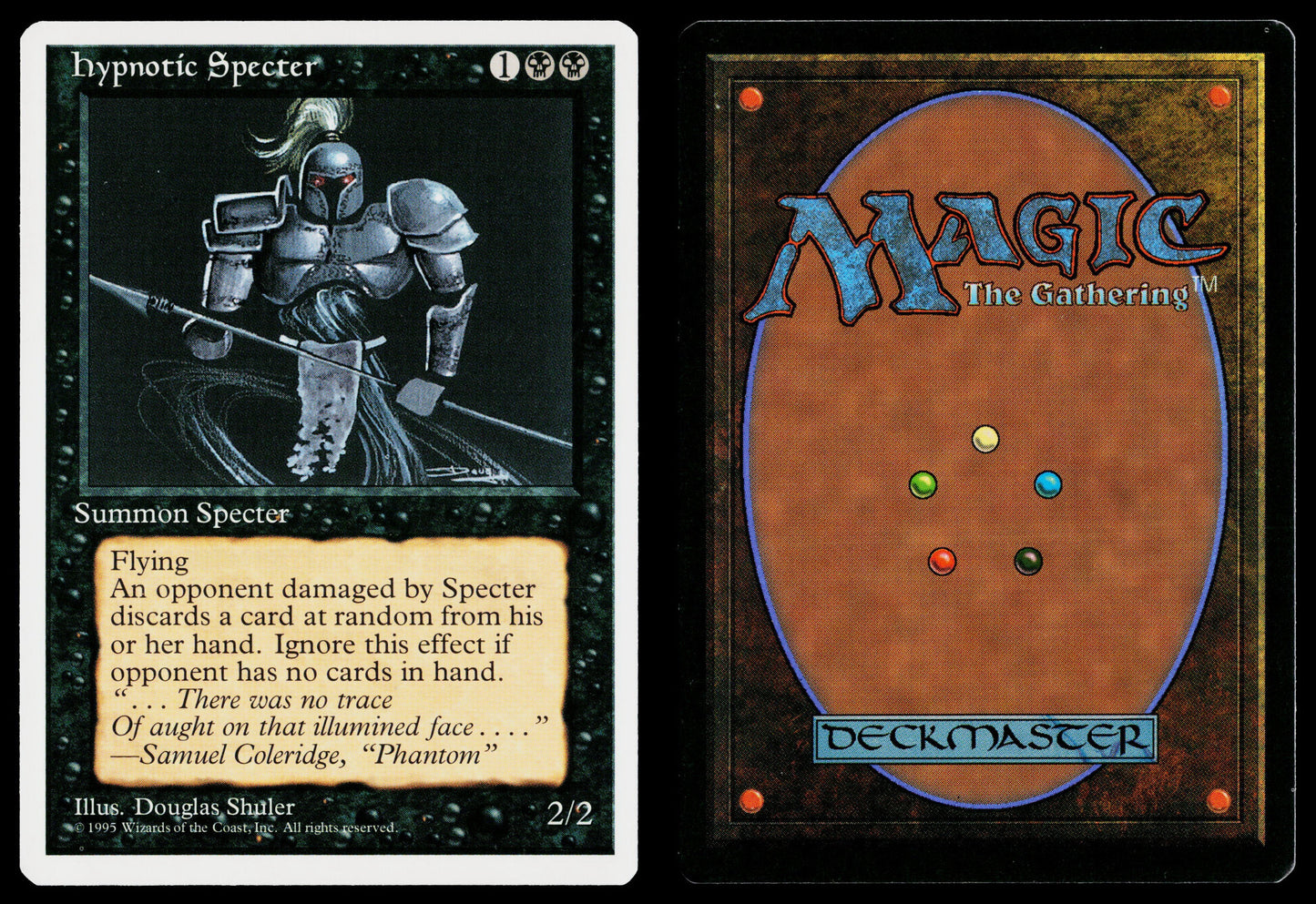 HYPNOTIC SPECTER Magic the Gathering MTG 4th Edition NM-MINT Unplayed