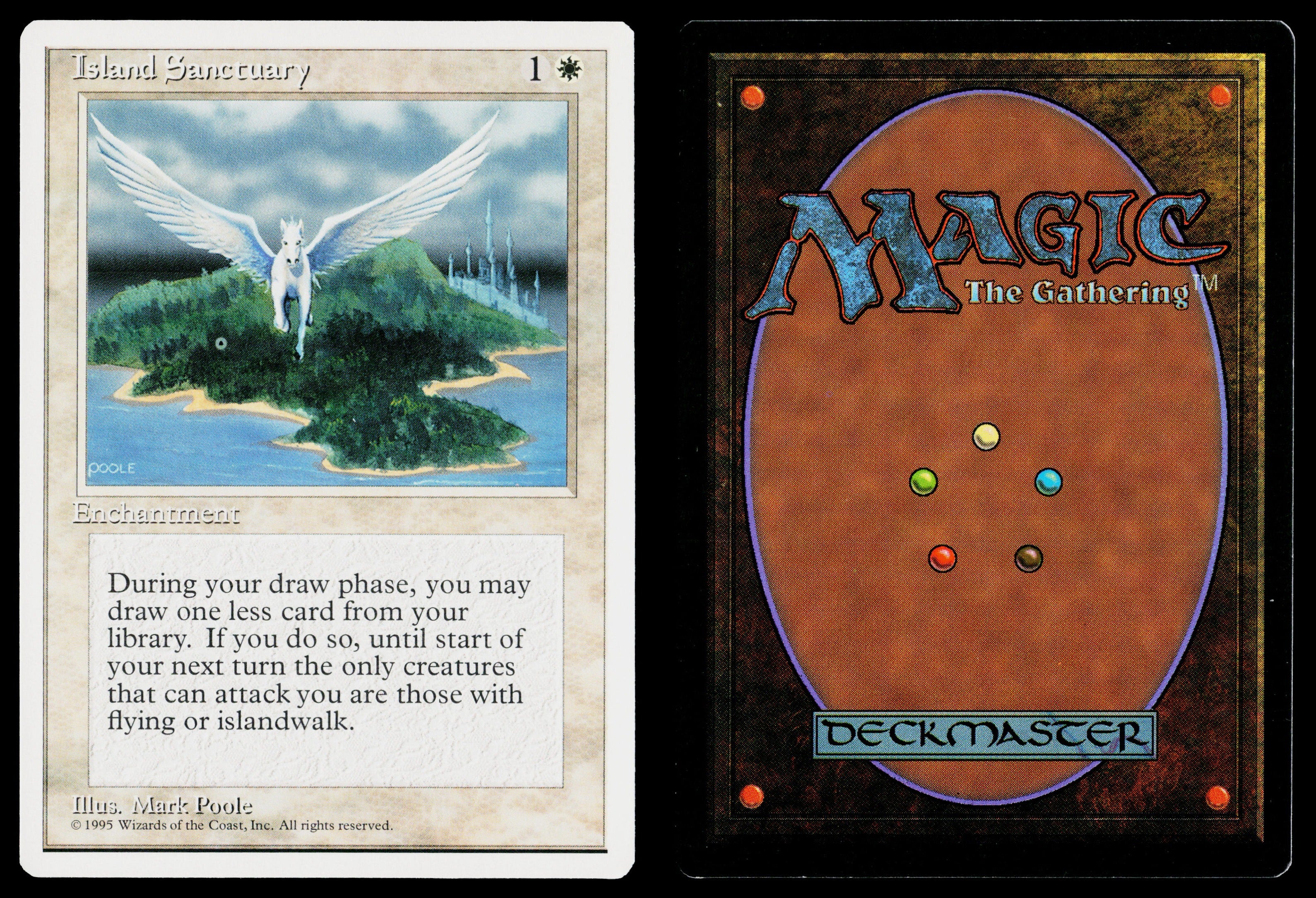 ISLAND SANCTUARY - Magic the Gathering MTG 4th Fourth Edition NM-MINT EC ISLAND SANCTUARY - Magic the Gathering MTG 4th Fourth Edition NM-MINT EC