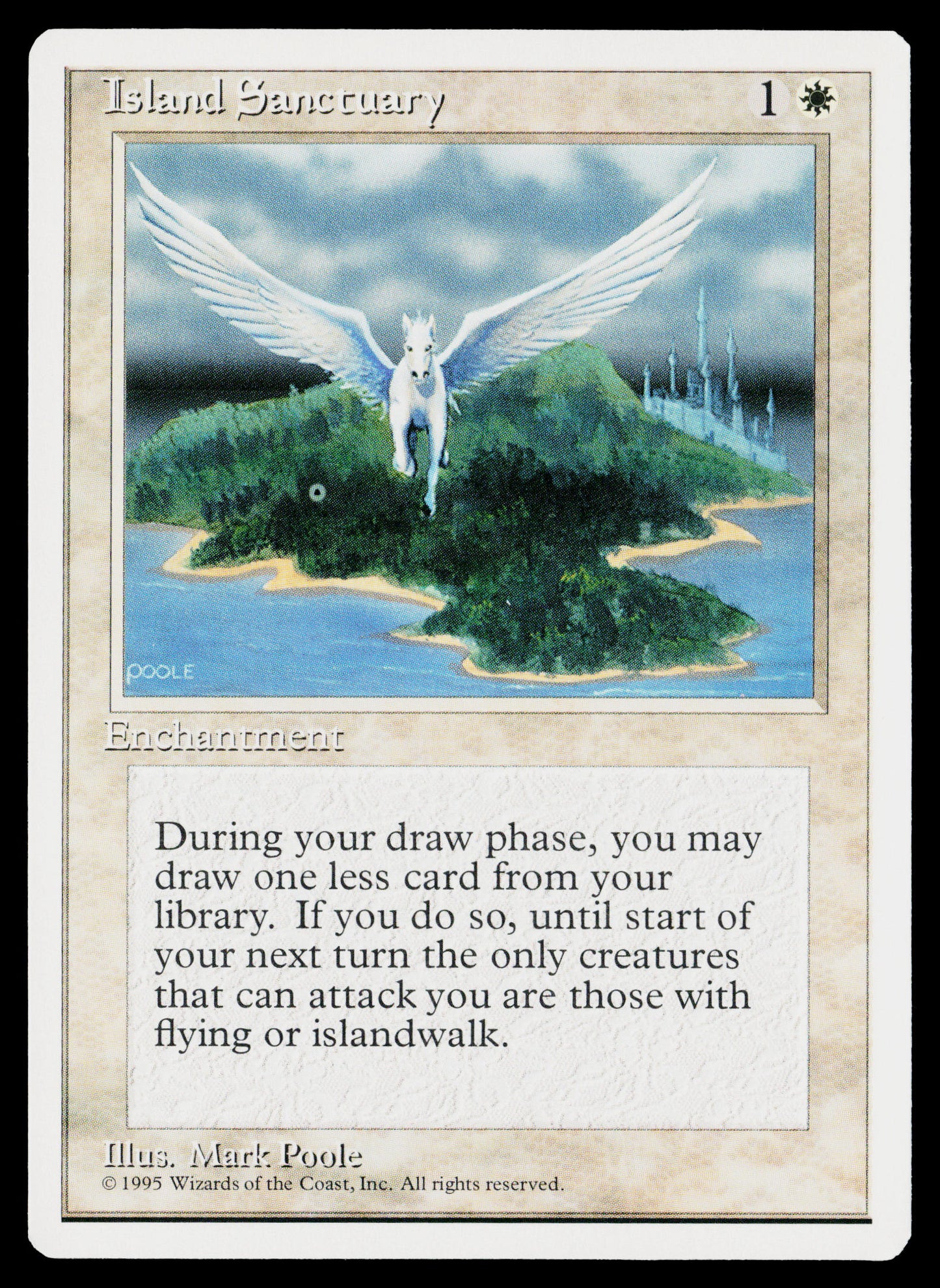ISLAND SANCTUARY - Magic the Gathering MTG 4th Fourth Edition NM-MINT Unplayed