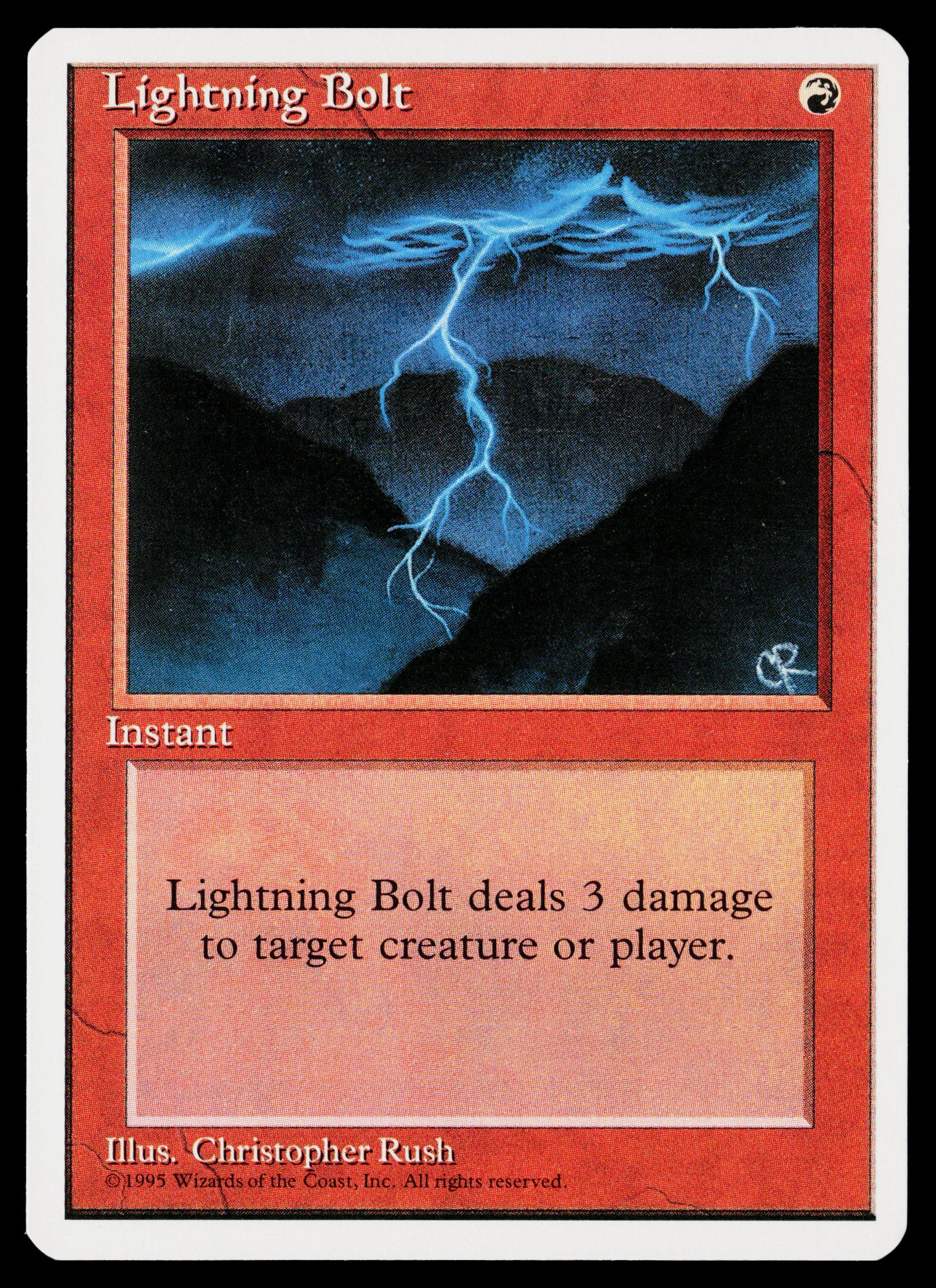 2x LIGHTNING BOLT Magic The Gathering MTG 4th Edition NM-MINT Unplayed QTY 2