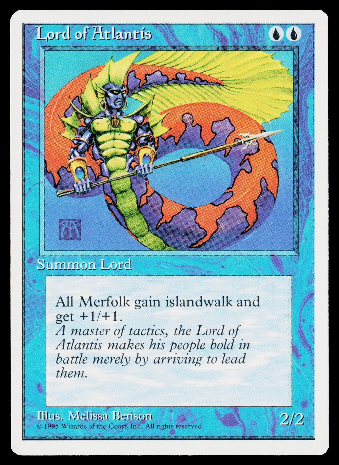 LORD OF ATLANTIS Magic The Gathering MTG 4th Edition NM-MINT Unplayed