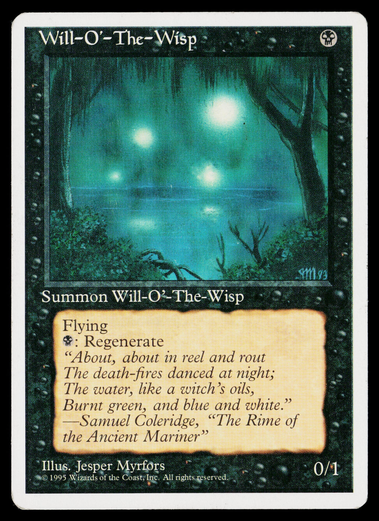 WILL-O'-THE WISP Magic The Gathering 4th Edition Unplayed NM-MINT