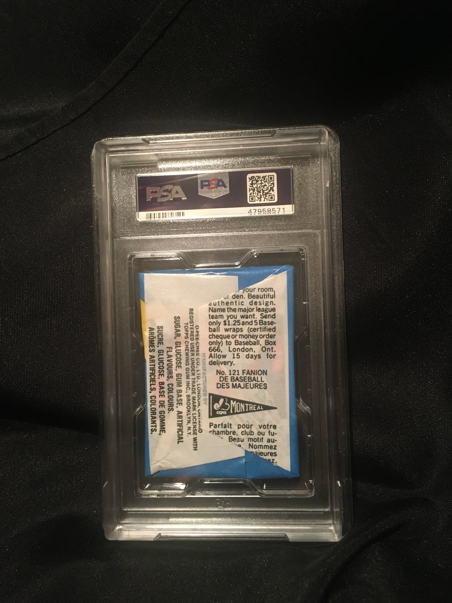 1986 Topps Baseball Graded Wax Pack PSA 9