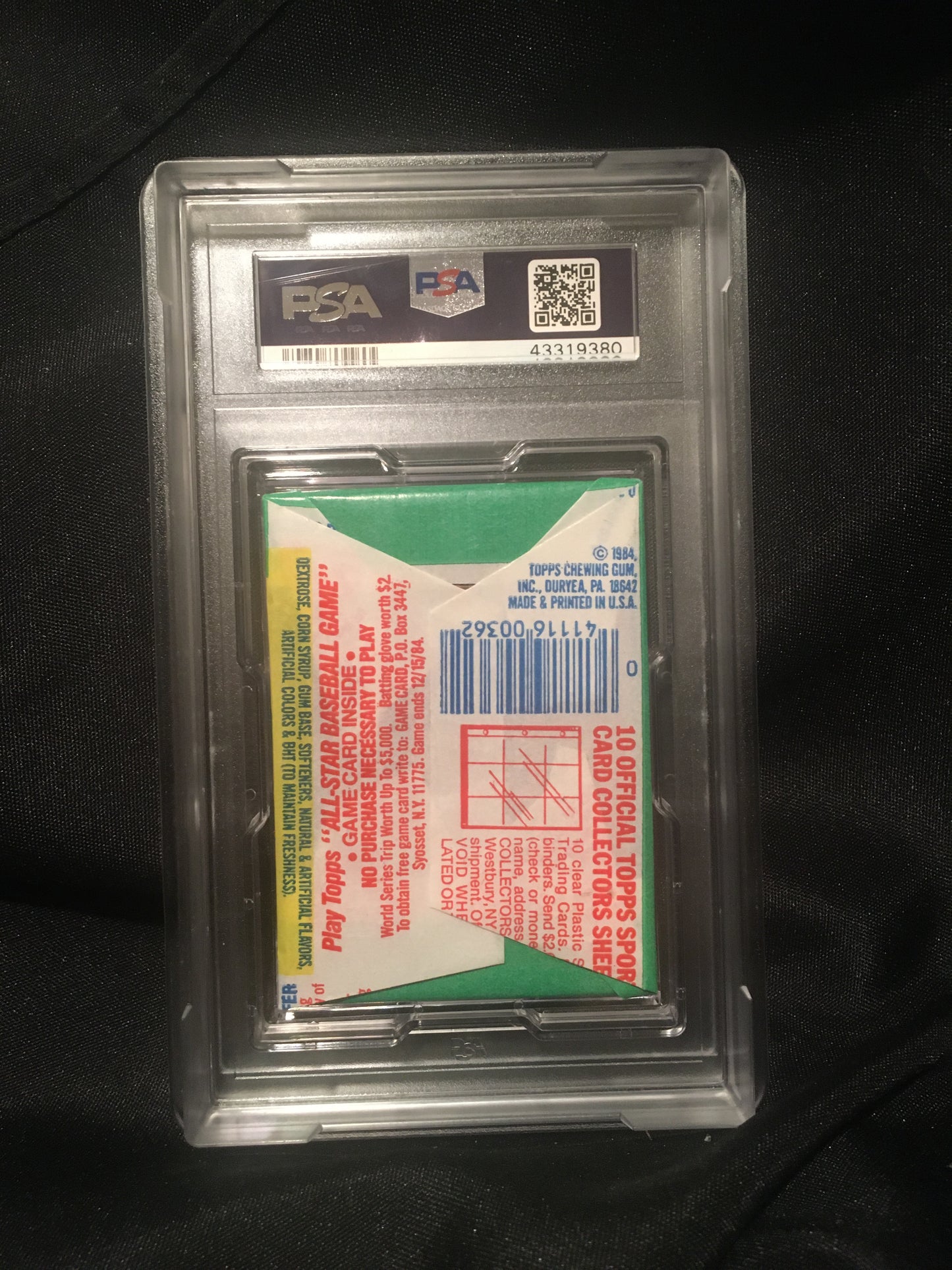 1984 Topps Baseball Graded Pack PSA 9