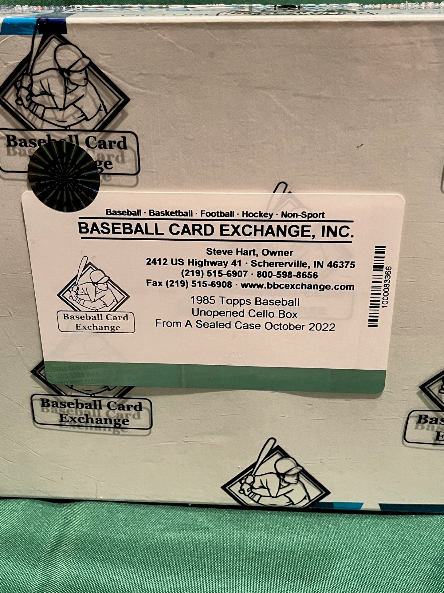 1985 Topps Baseball BBCE FASC Cello Box
