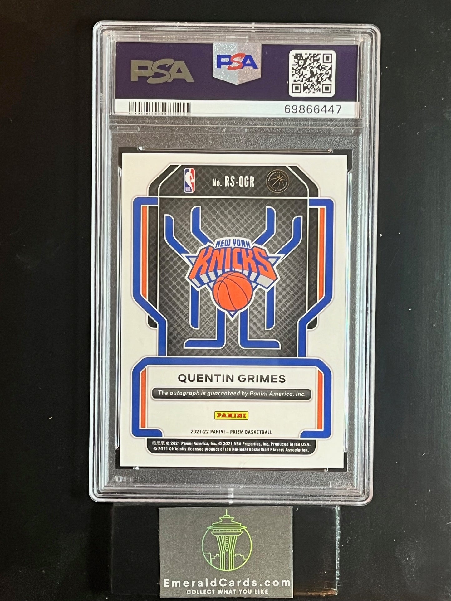 Quentin Grimes Rookie Card Auto Prizm Auto Low Pop Rc #rsqgr Autograph PSA 10