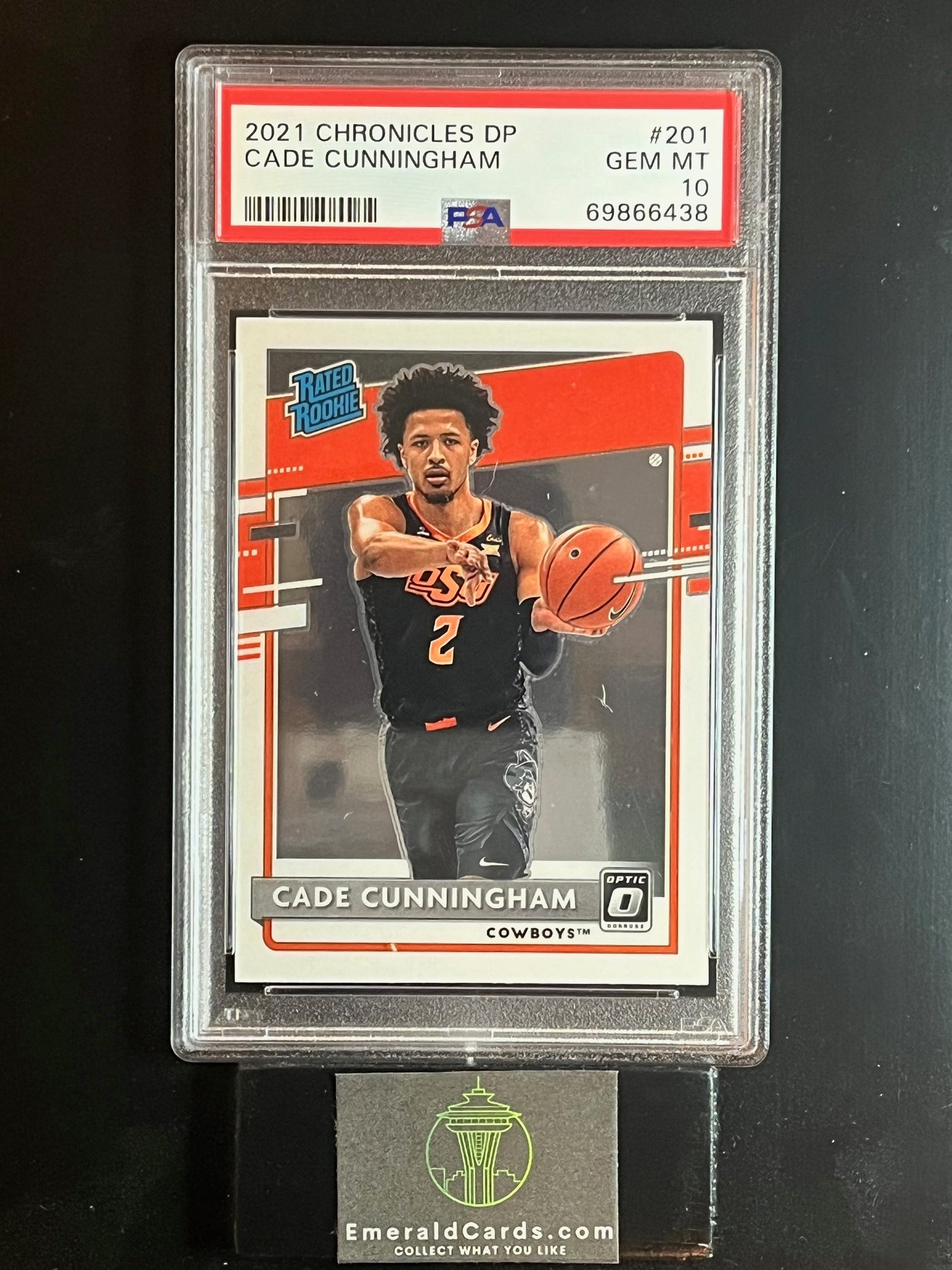 2021-22 Panini Prizm Cade Cunningham Rookie RC #282 PSA 8 Pistons NM-MT