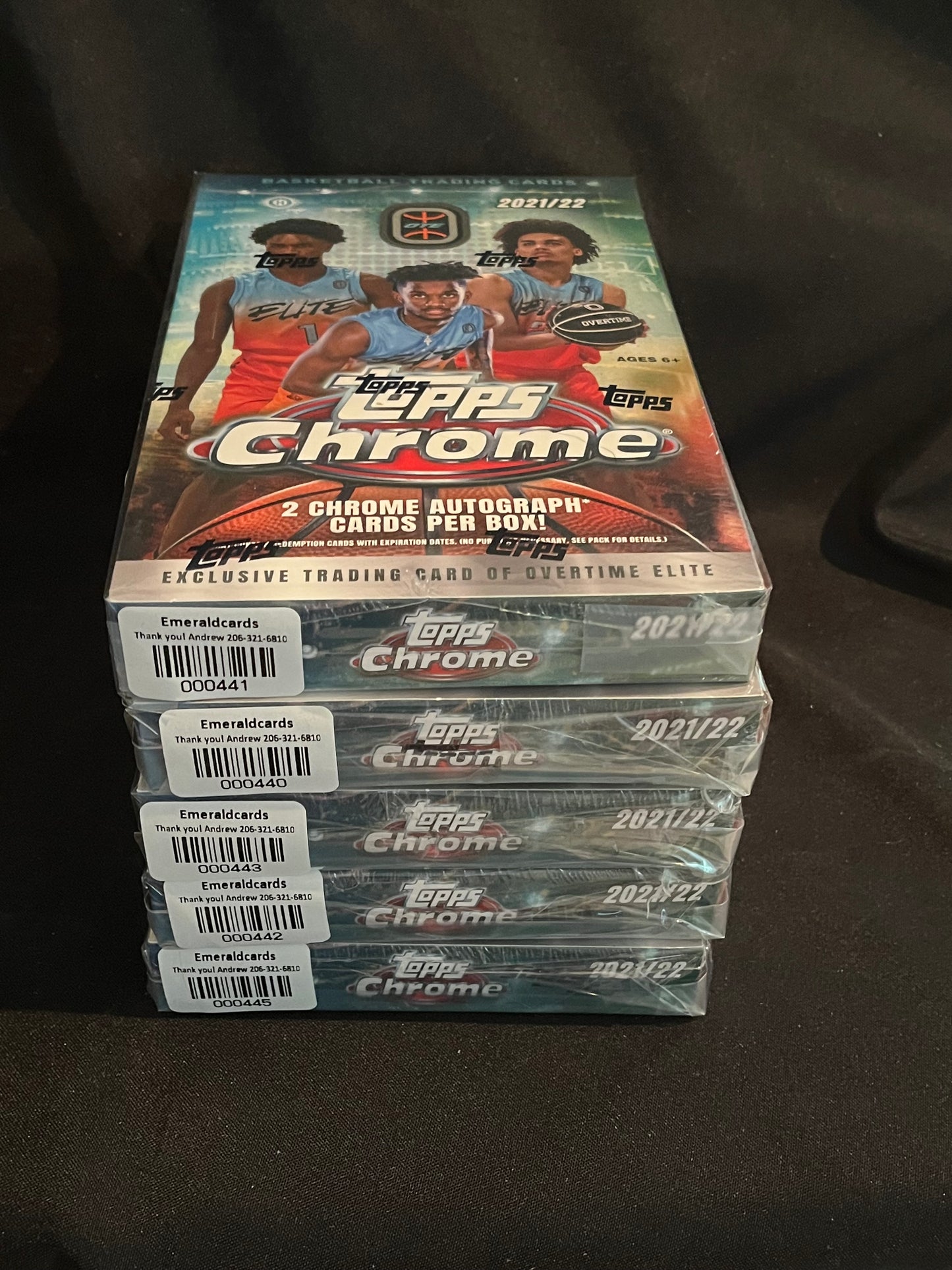 2021-22 Topps Chrome Overtime Elite OTE Hobby Box
