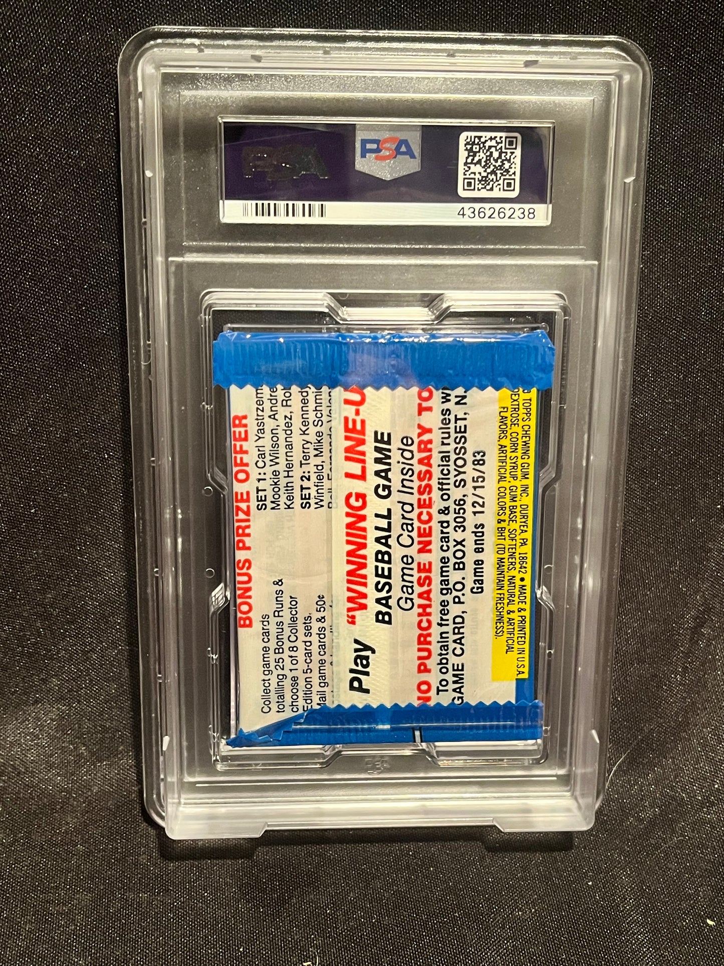 1983 Topps Baseball "Michigan" Test Pack PSA 10! GEM MINT