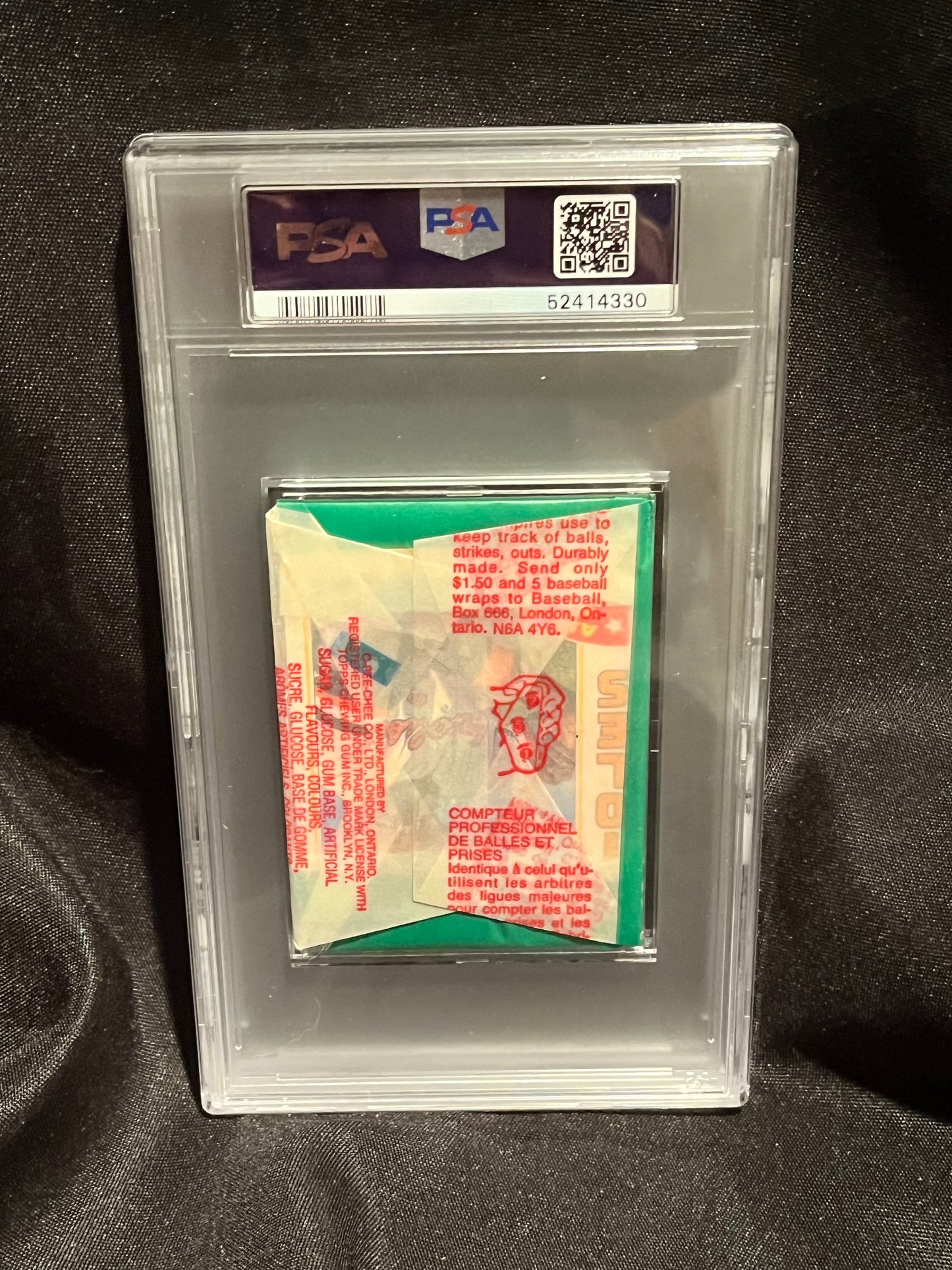 1984 O Pee Chee Baseball Graded Pack PSA 7 Eddie Murray All-Star on back