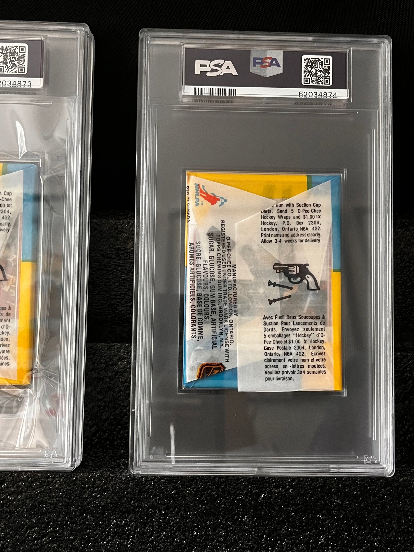 (2) 1983 O-PEE-CHEE OPC Hockey pack PSA 9 HOF'er Phil Housley on Front & Back