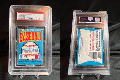 1983 Donruss Wax Pack PSA 9 w/ Pete rose on back