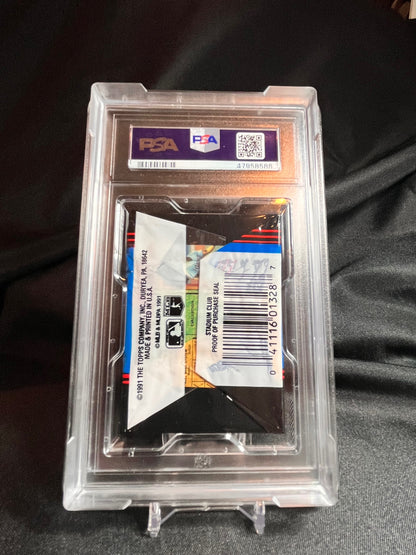 1991 Stadium Club 1st Series Baseball Pack Frank Thomas Back PSA 9