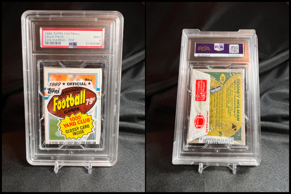1989 Topps Football Unopened Cello Pack Dan Marino on Top! PSA 9 MINT
