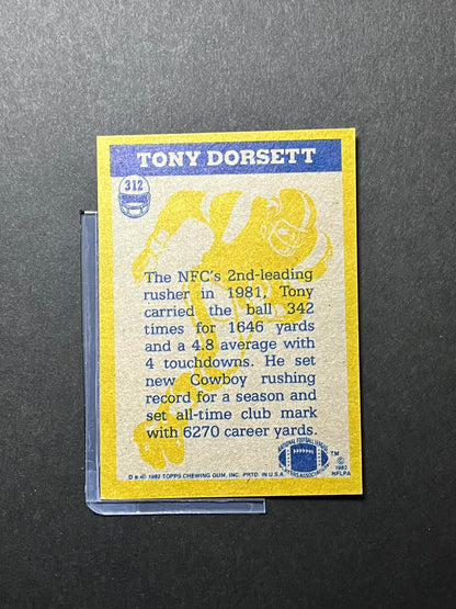 1982 Topps #312 Tony Dorsett