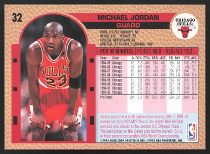 1991-92 Fleer Michael Jordan #32