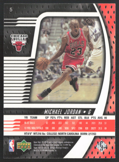 1999 Panini Ionix #5 Michael Jordan Basketball