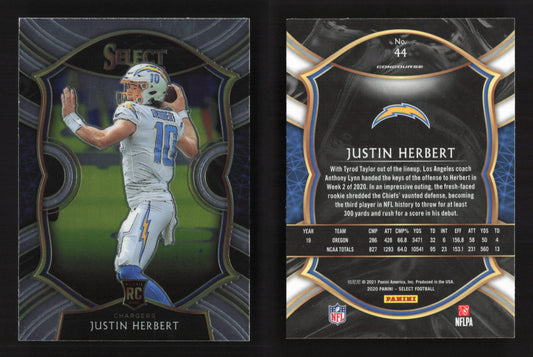 2020 Panini Select Justin Herbert Concourse Rookie Card #44 (RC)