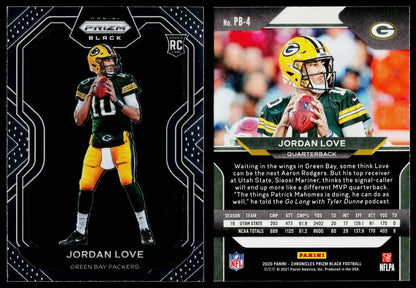 2020 Panini Chronicles - Prizm Black #PB-4 Jordan Love (RC)