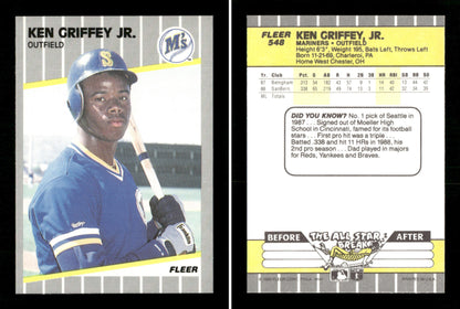 1989 Fleer Ken Griffey Jr RC Rookie #548