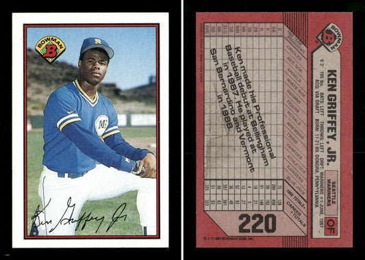 1989 Bowman Baseball Ken Griffey Jr RC Rookie Card