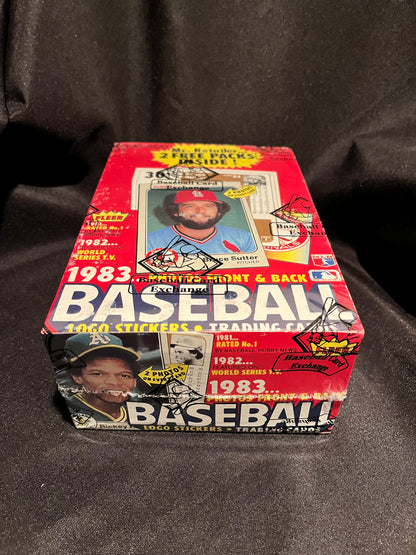 1983 Fleer Baseball BBCE FASC Wax Box