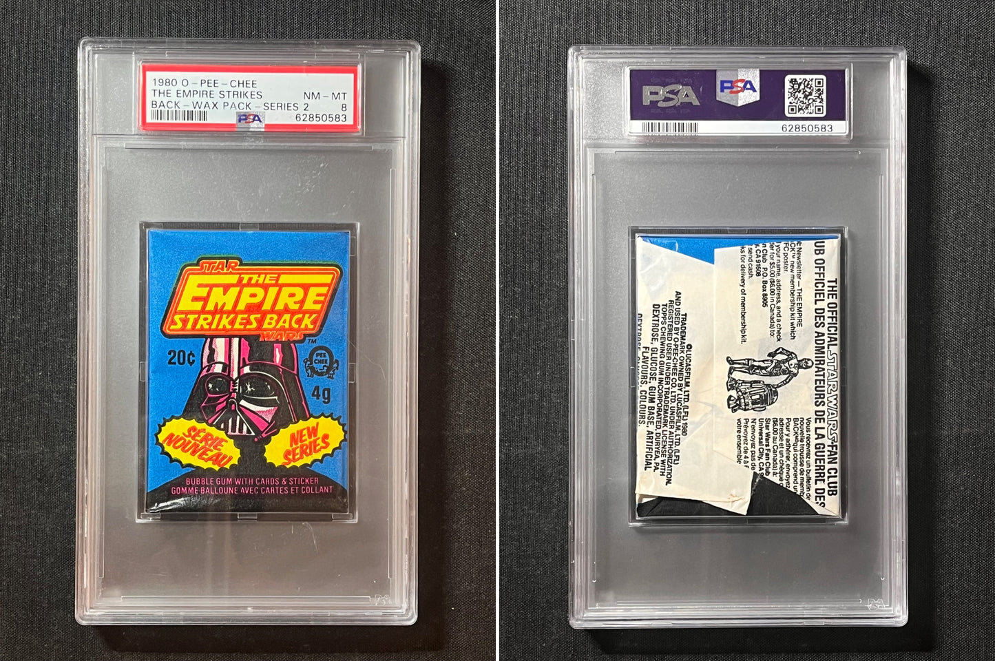 1980 O Pee Chee Empire Strikes Back Wax Pack PSA 8 - A Beauty!