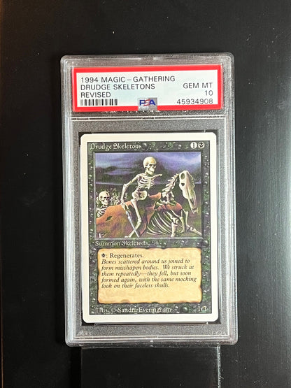 Magic the Gathering MTG Revised Drudge Skeletons PSA 10