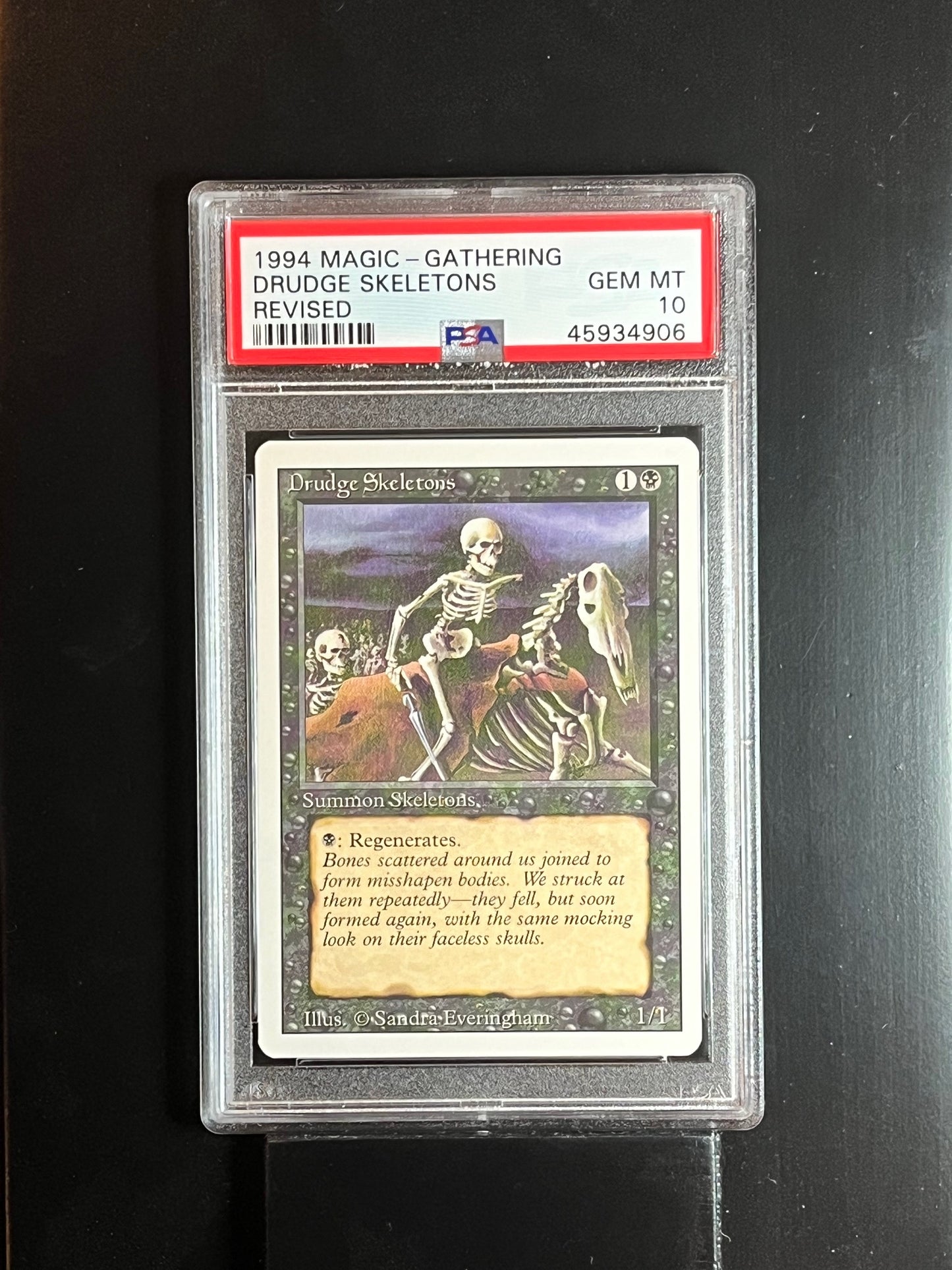 Magic the Gathering MTG Revised Drudge Skeletons PSA 10