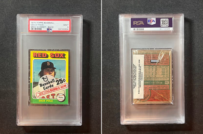 1975 Topps Baseball Cello Pack Dick Pole on top and Mike Schmidt on back PSA 9!