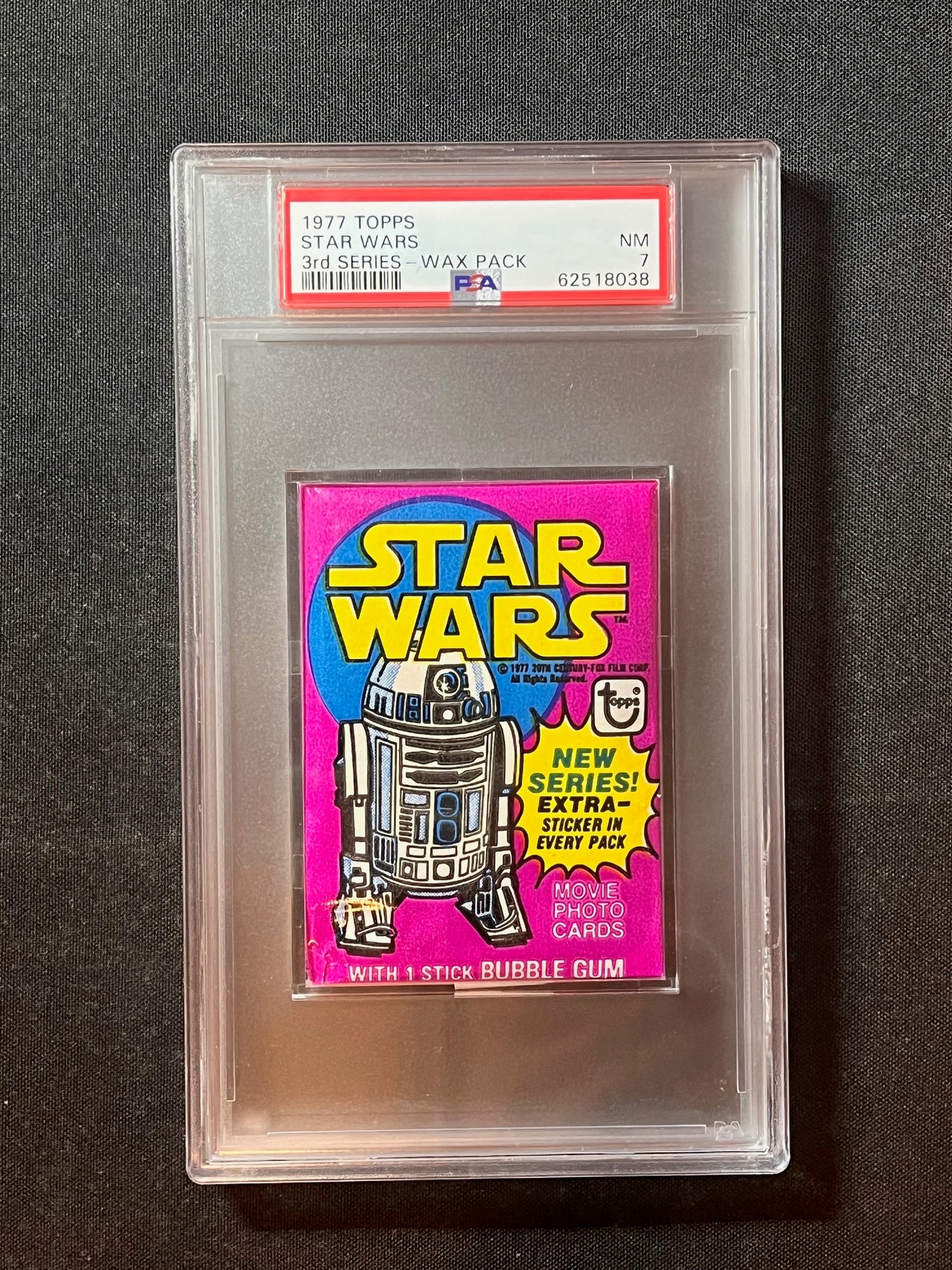1977 Topps Star Wars Series 3 Pack PSA 7