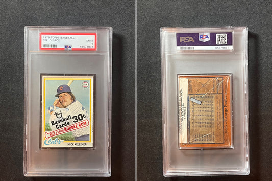 1978 Topps Baseball Cello Graded PSA 9 Mick Kelleher & George Foster