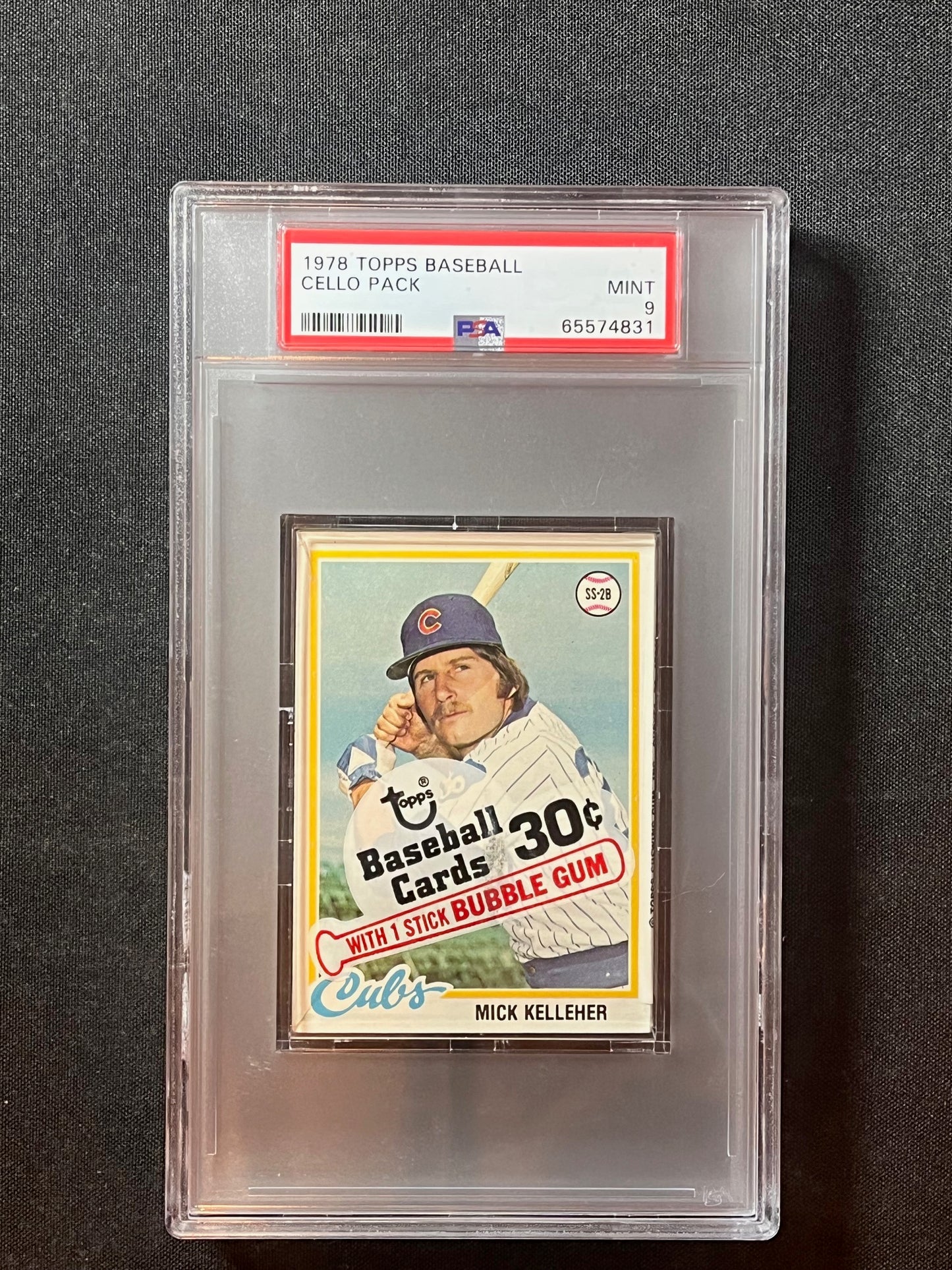 1978 Topps Baseball Cello Graded PSA 9 Mick Kelleher & George Foster