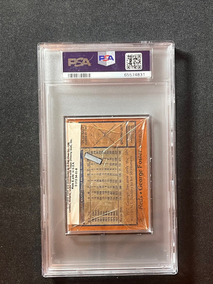 1978 Topps Baseball Cello Graded PSA 9 Mick Kelleher & George Foster