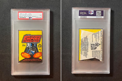 1980 OPC O PEE CHEE EMPIRE STRIKES BACK SERIES 3 WAX PACK PSA 7