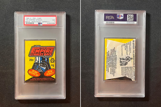 1980 OPC O PEE CHEE EMPIRE STRIKES BACK SERIES 3 WAX PACK PSA 7