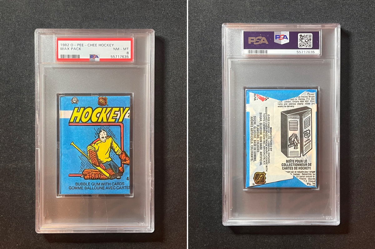 1982 O-Pee-Chee Hockey Wax Pack – PSA 8