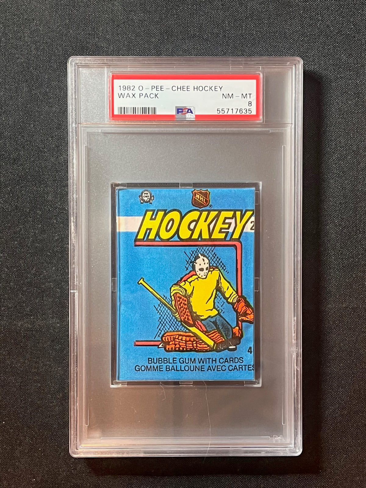 1982 O-Pee-Chee Hockey Wax Pack – PSA 8