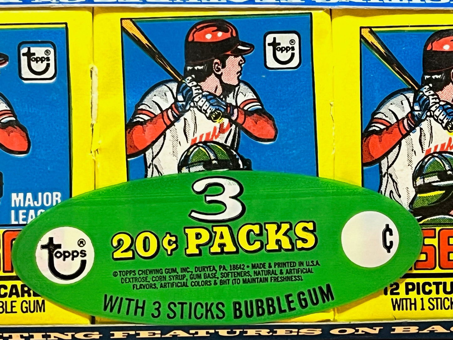 1979 Topps Baseball Wax Pack Tray