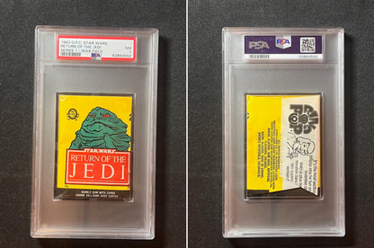 1983 OPC O Pee Chee Star Wars Return of the Jedi ROTJ Series 1 Wax Pack PSA 7