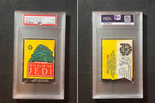1983 OPC O Pee Chee Star Wars Return of the Jedi ROTJ Series 1 Wax Pack PSA 7