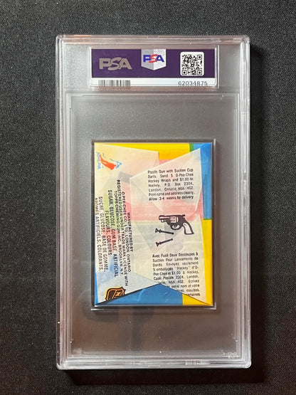 1983-84 O-PEE-CHEE Hockey PACK PSA 8 Denis Savard & Rod Langway Trophy Winner on back