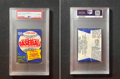 1983 OPC O-Pee-Chee baseball wax pack PSA 9 Mint Crisp and Bright! 2 available