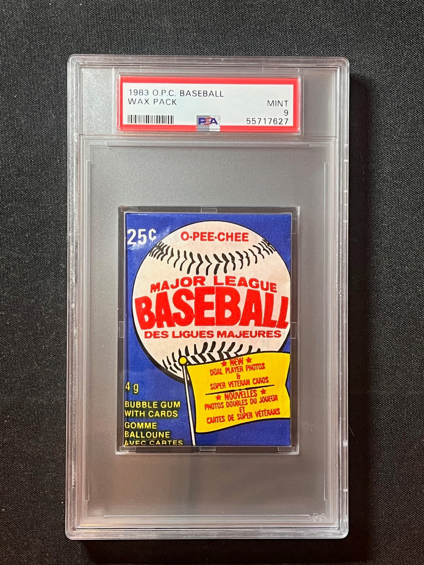 1983 OPC O-Pee-Chee baseball wax pack PSA 9 Mint Crisp and Bright! 2 available
