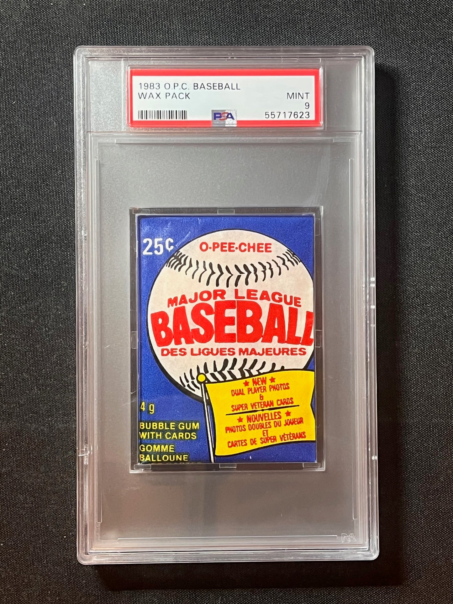 1983 OPC O-Pee-Chee baseball wax pack PSA 9 Mint Crisp and Bright! 2 available
