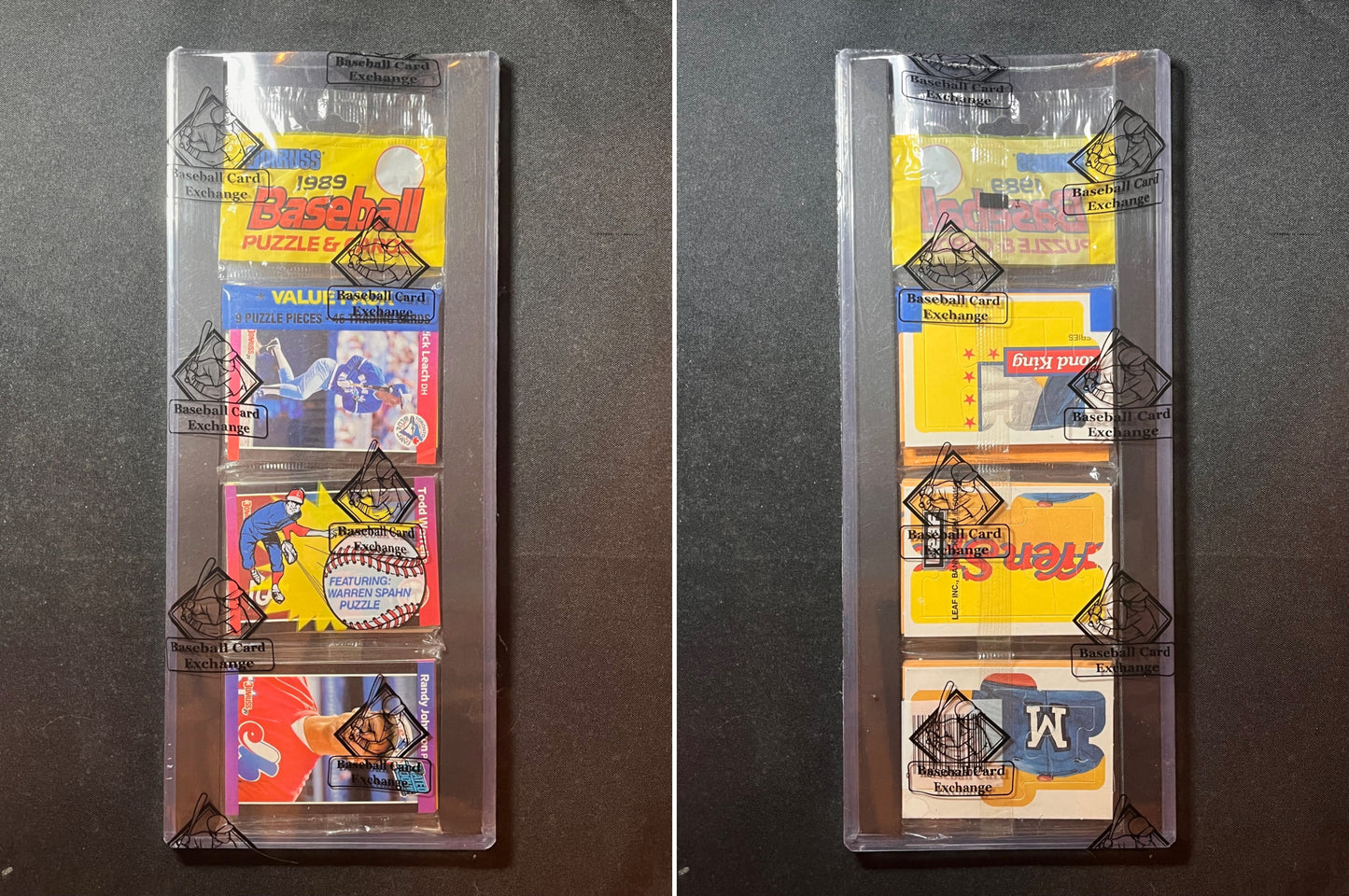 1989 Donruss Rack Pack Randy Johnson RC Showing BBCE Authenticated SHARP
