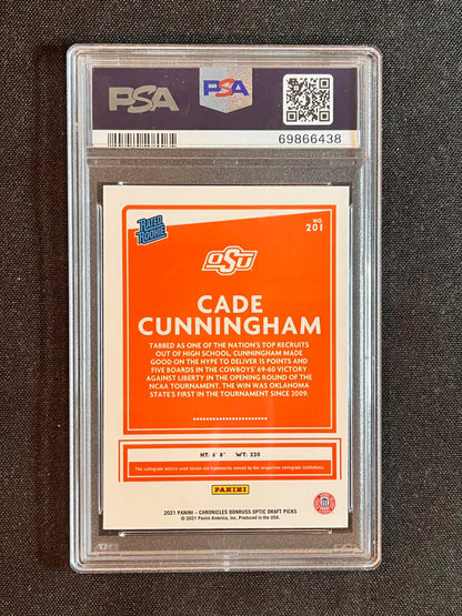 2021 Chronicles Cade Cunningham Rookie RC #201 PSA 10 Pistons Gem Mint!