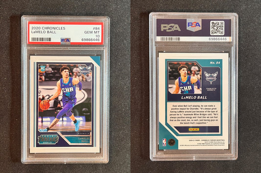 2020 Panini Chronicles LAMELO BALL ROOKIE RC PSA 10